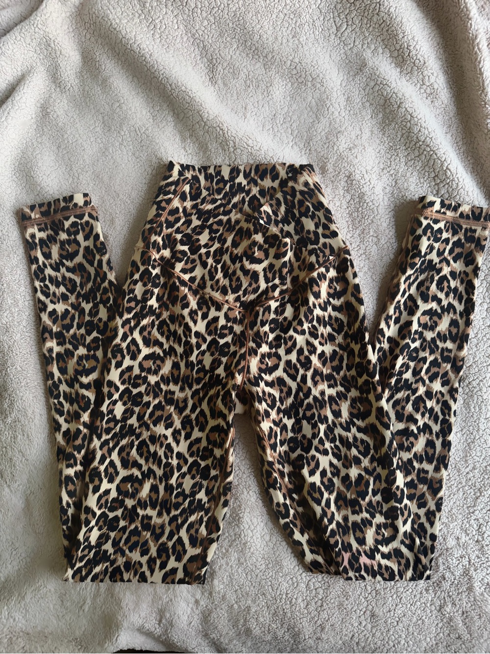 Aerie cheetah print cross-over leggings